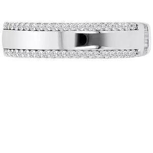 Macy's Sterling Silver Diamond Accent Band